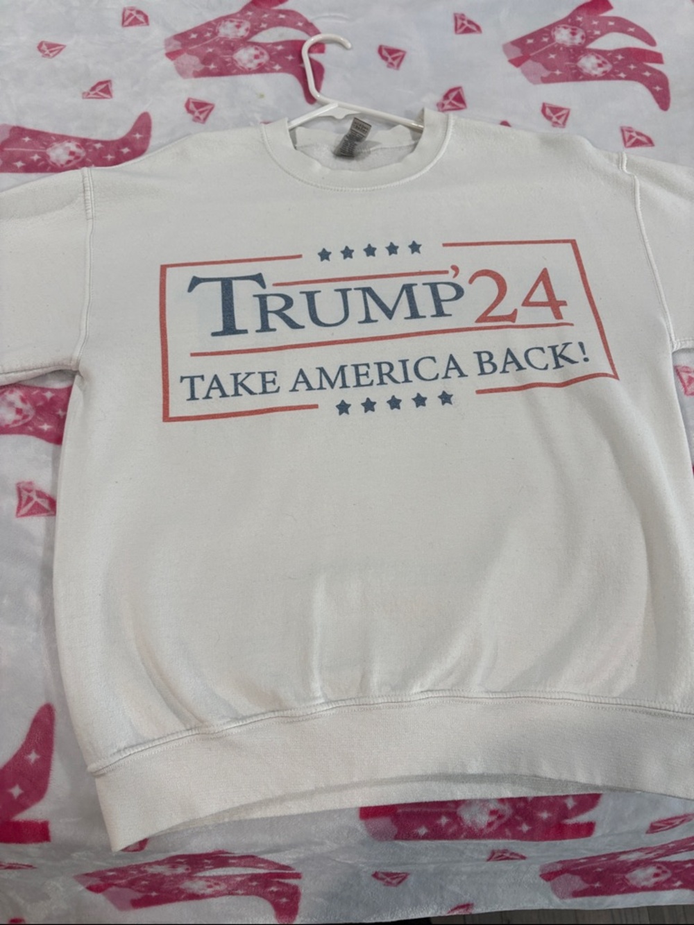 Trump 24 - Gildan White Heavy Blend Crewneck Sweatshirt
